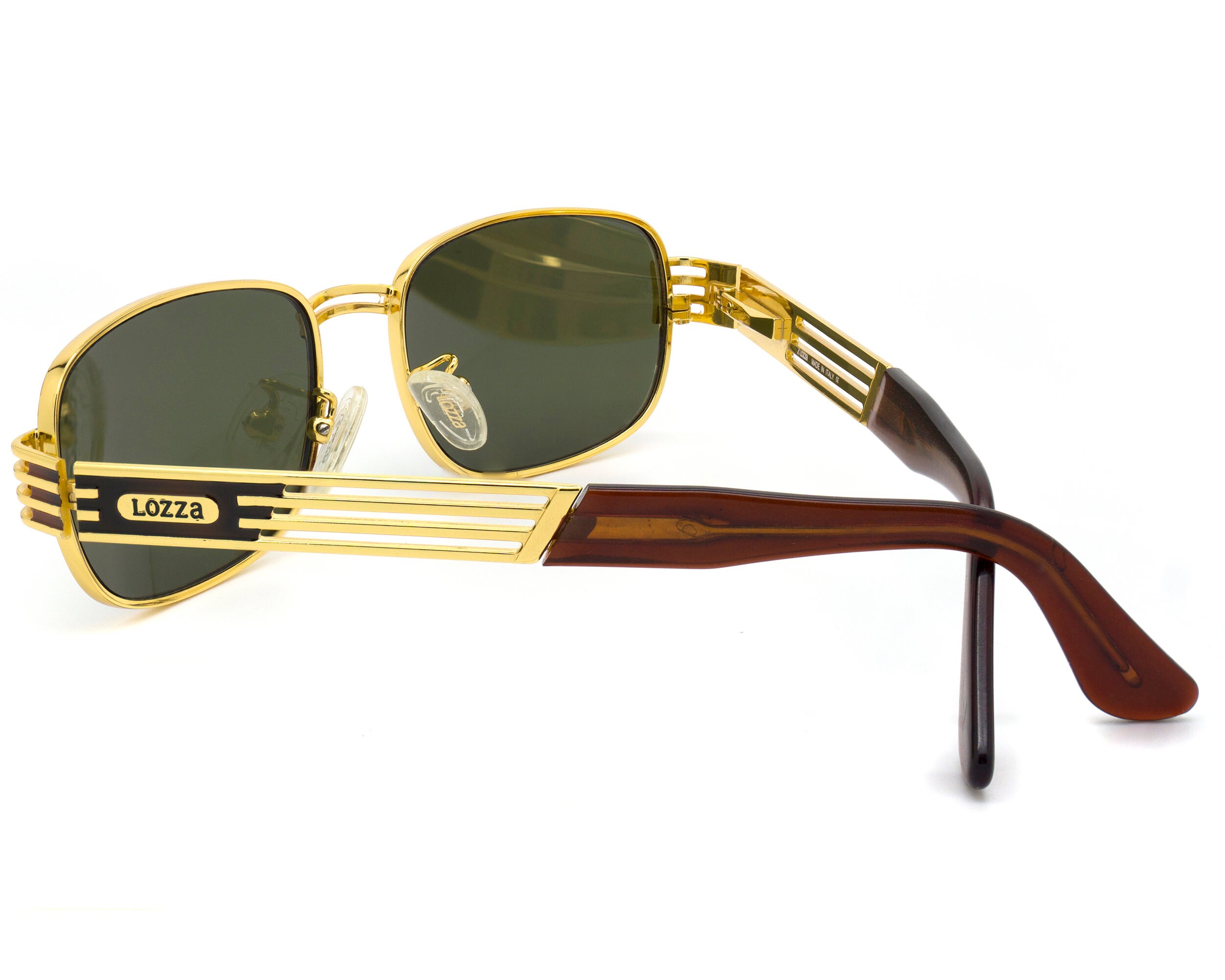 Lozza Rectangular Vintage Sunglasses 80, ITALY - Etsy