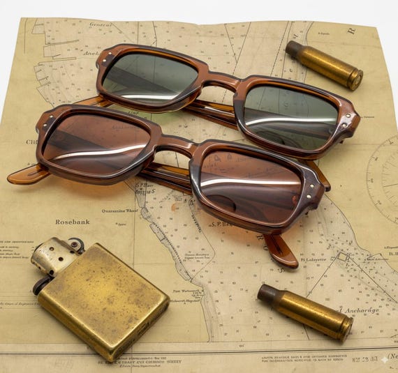 Vintage 70s US Military Sunglasses: Polarized Romco, Made in