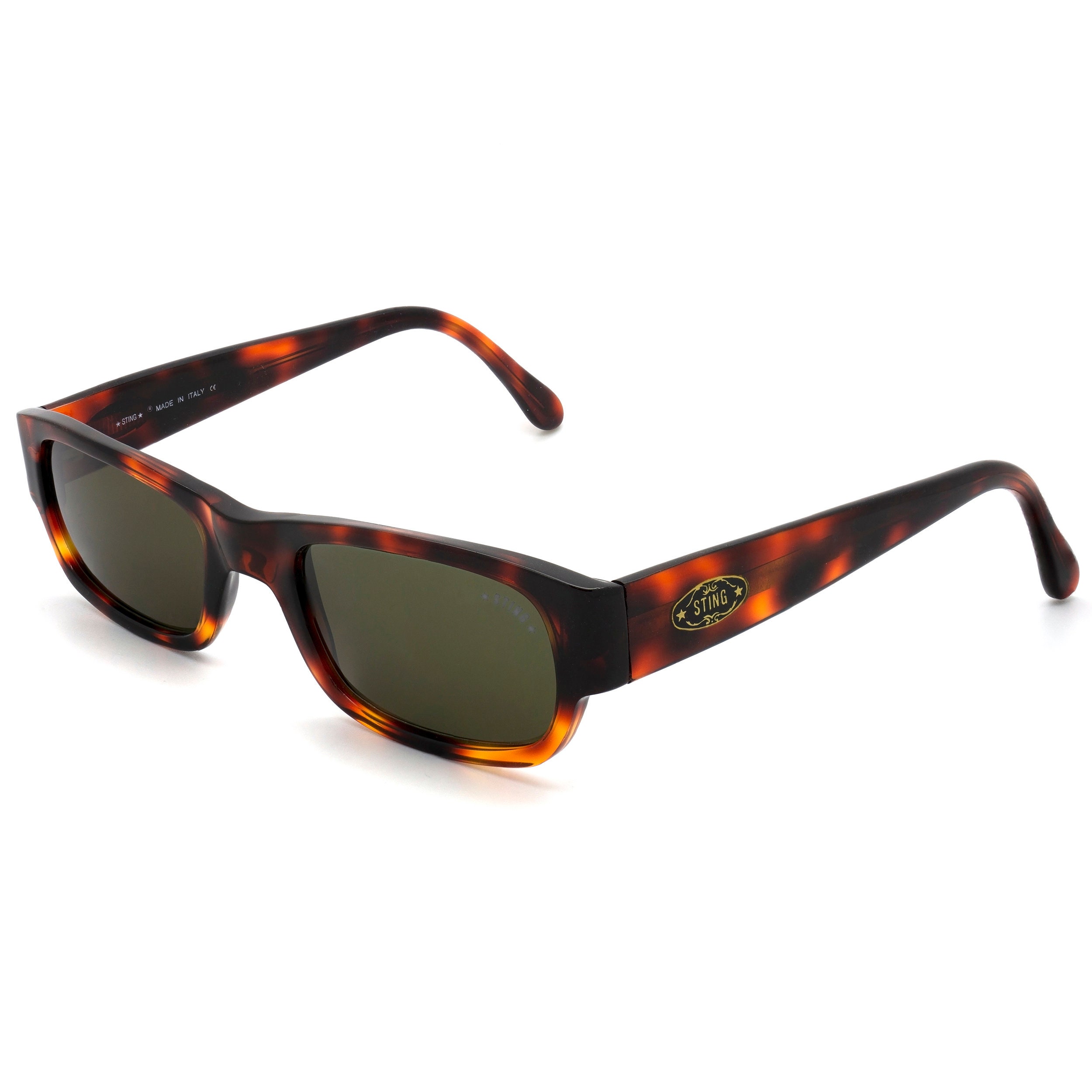 Sting Narrow Sunglasses Tortoise, Made in Italy - Etsy display picture 2