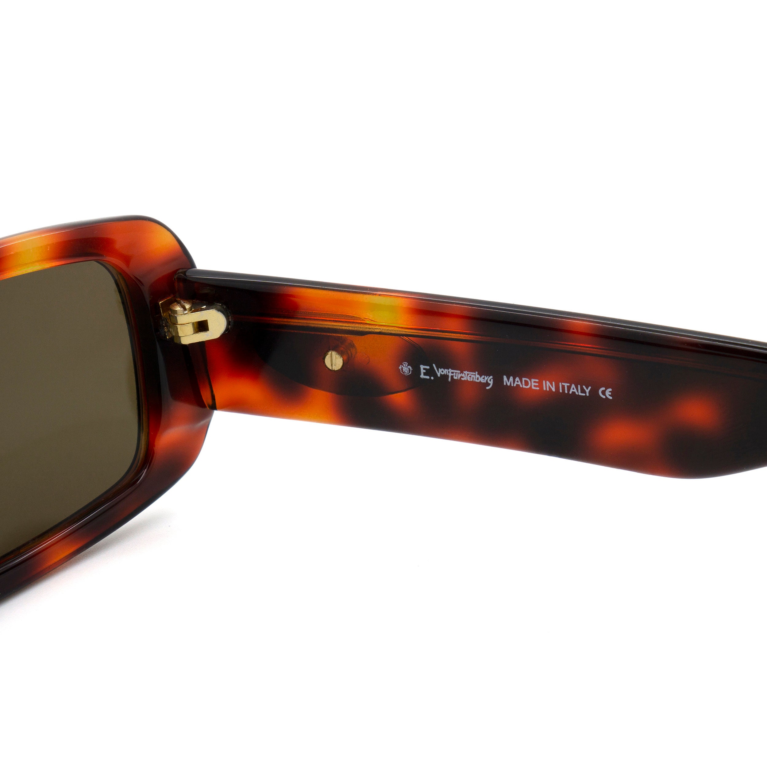 Vintage Egon Von Furstenberg Sunglasses: Tortoise  display picture 1