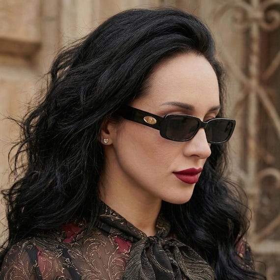 Von Furstenberg rectangular vintage sunglasses, m… - image 6