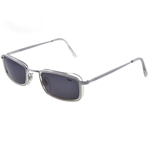 Lozza 80s vintage sunglasses, made in Italy. Rectangular sunglasses side shields - 100% original never worn vintage eyewear