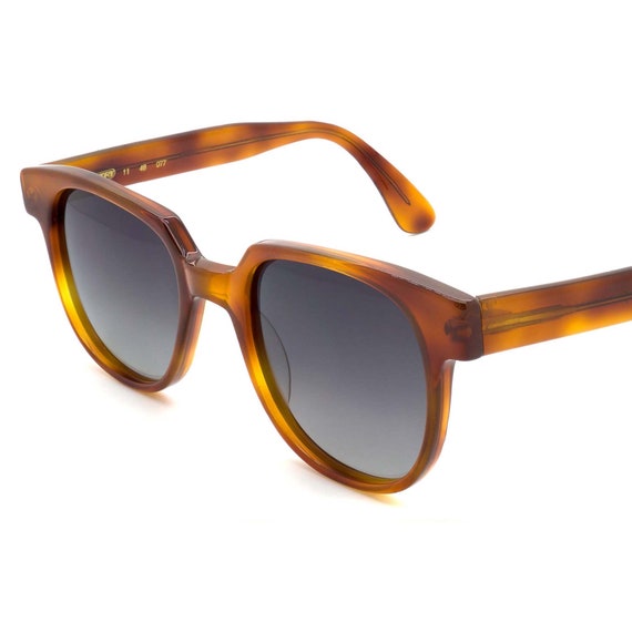 Classic Relic Brown Sunglasses RELIC Sunglasses Brown Frames, Floral Temples, Cutout Lenses  main image 3