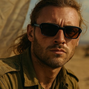 Gafas de sol originales del ejército estadounidense de los años 70 con lentes polarizadas / Gafas de sol cuadradas para hombre y mujer imagen 8