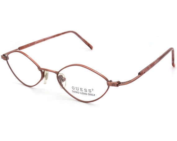 Guess Vintage Eyeglasses, Made in Italy. Gold Hexagonal Art  display picture 1