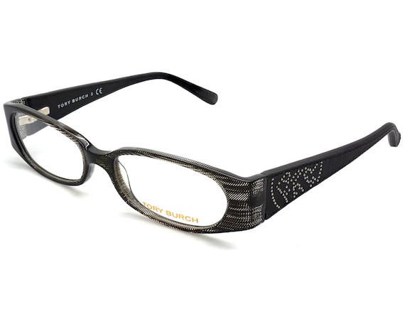 Tory Burch black leather vintage eyeglasses - image 1