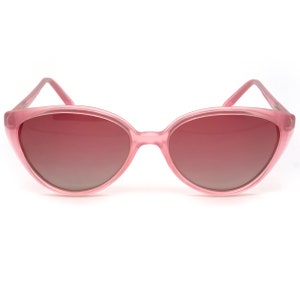 Vintage cat eye sunglasses, made in France in the 1970s by Argos. Rare pink sunglasses for women image 2