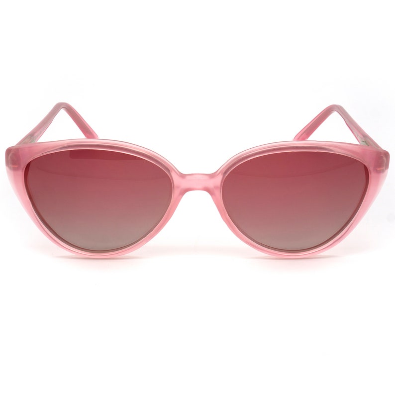 Vintage cat eye sunglasses, made in France in the 1970s by Argos. Rare pink sunglasses for women image 2