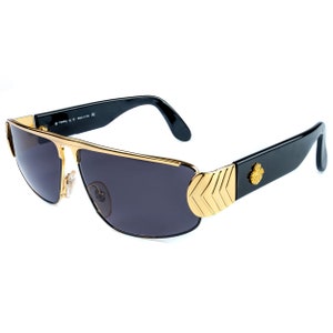 Vintage Sonnenbrille von Egon Von Furstenberg, hergestellt in Italien in den 1980er Jahren. Goldene Pilotenbrille für Damen & Herren