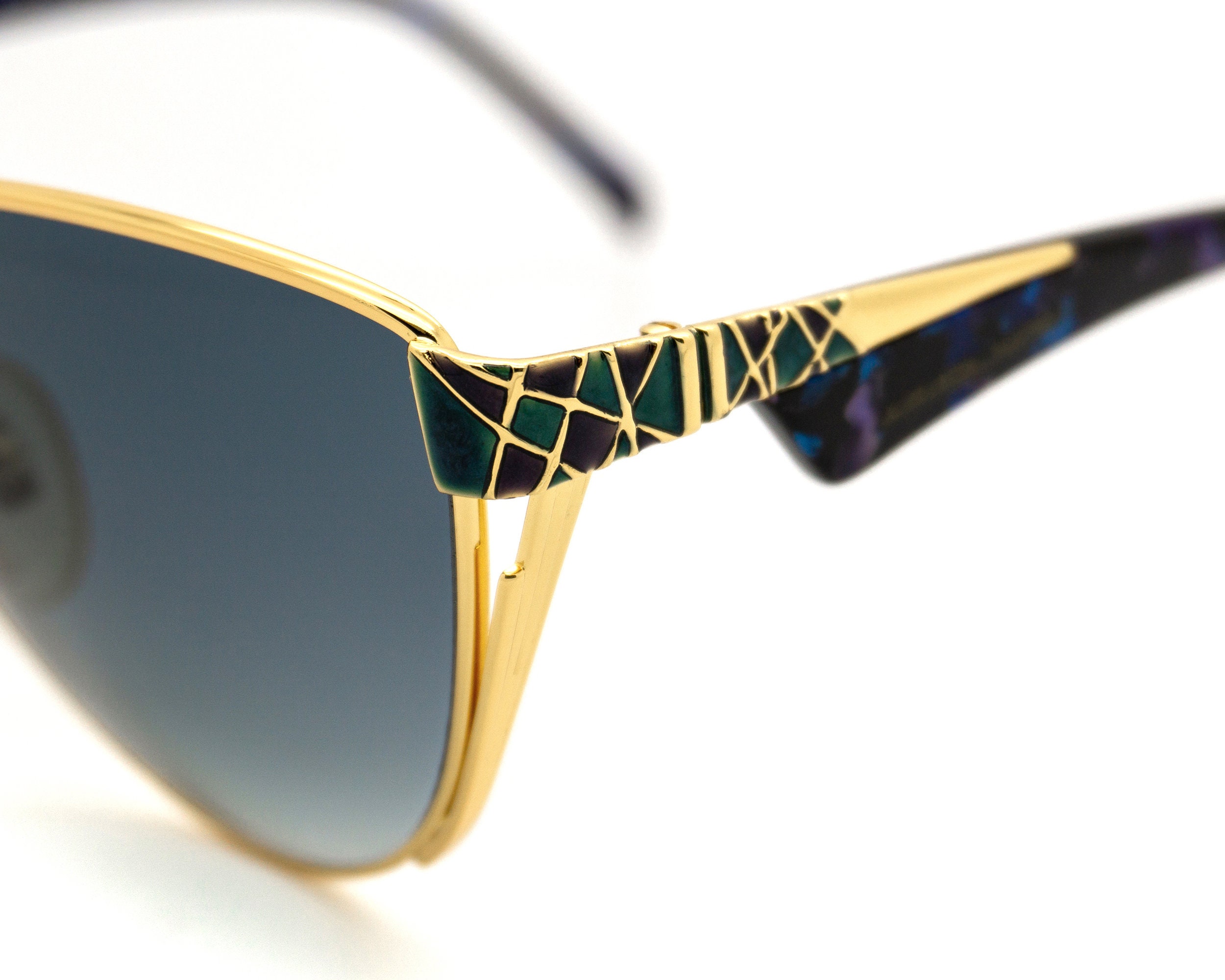 Simonetta Ravizza Vintage Sunglasses: 80s Italian Gold Jewel 