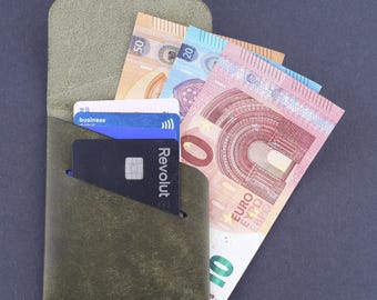 Pueblo Leather Slim Wallet, Card Holder, Handmade in Ireland