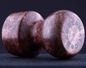 Wood Shaving Brush - Ceylon Oak Burl, handle only or set with 24mm synthetic knot