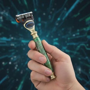 Circuit Board Razor, Bladed Razor, Geek Gifts, The Voltaic Razor, Handmade in Ireland image 3