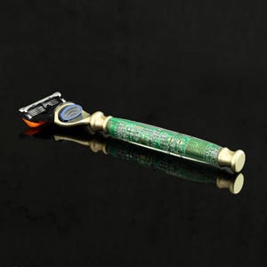 Circuit Board Razor, Bladed Razor, Geek Gifts, The Voltaic Razor, Handmade in Ireland image 1