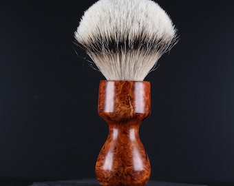 Amboyna Wood Shaving Brush, 24mm knot