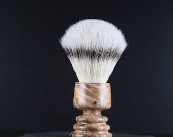 Amboyna Burl Wood Shaving Brush - set with 24mm Synthetic Knot