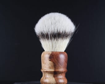 Two Tone Amboyna Burl Wood Shaving Brush, 28mm Knot Option