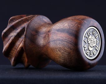 Handcrafted Red Cedar Burl Shaving Brush – 28mm Knot Option, Made in Ireland