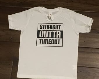 Kids Straight Outta Timout Tee