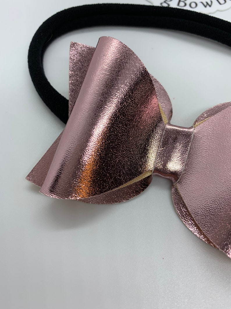 Pink Metallic Bow