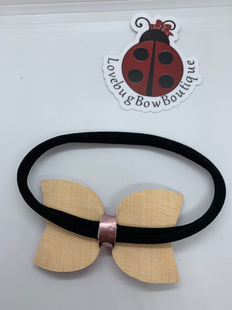Pink Metallic Bow
