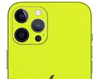 Neon Green Skin for iPhone - Skin Wrap Decal for iPhone 12 Pro Max, iPhone 12 Mini, iPhone 11 Pro Max, iPhone Xs, X, XR, 8 Plus, 7 Plus