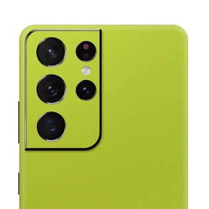 Chrome Matte Yellow Skin for SAMSUNG Phones - Galaxy S21 Ultra, S20 Ultra, Note 20 Ultra, S21 Plus, S20 Plus, S10, S9