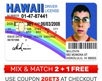 Credit Card Skin, Sticker, Cover - McLovin ID Card, Debit Card Cover