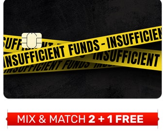 Mangelnde Mittel Kreditkarten Skin: Lustiger Debit Karten Sticker