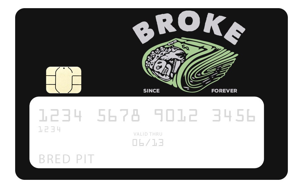 CREATCABIN Cyberpunk Card Skin Sticker Personaliseren Bank Beschermen Verwijderbare Wrap Waterdicht Geen Bubble Slim voor Transport Paars 17,9 x 13,4 cm