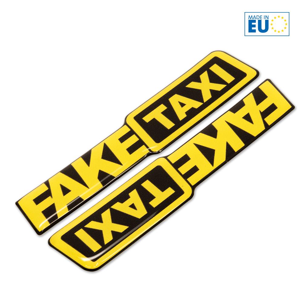 Adesivo Jims Fake Taxi Per Auto, Laptop, Finestrini - Decalcomania Divertente 4x4