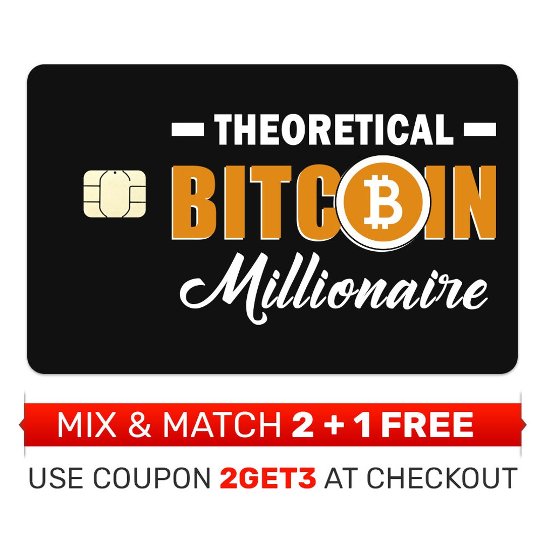 Kreditkarten Haut, Aufkleber, Hülle - Bitcoin Millionär - Etsy.de