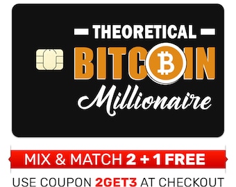 Skórka karty kredytowej, naklejka, okładka - Bitcoin Millionaire