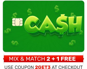 Kreditkarten Haut, Aufkleber, Hülle - Cash Money