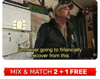 Skin engraçada de cartão de crédito: Nunca vou me recuperar financeiramente