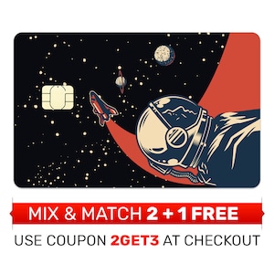 Skin per carta di credito, adesivo, copertina - Astronauta nello spazio