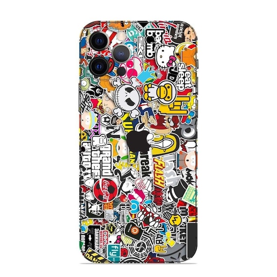 Sticker Bomb iPhone Skin Wrap Decal for iPhone 13 Pro Max