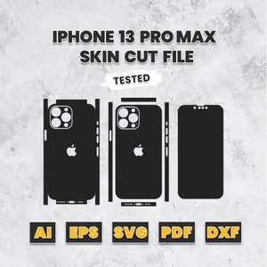 iPhone 13 Pro Max Skin Vector Template (Digital Download)