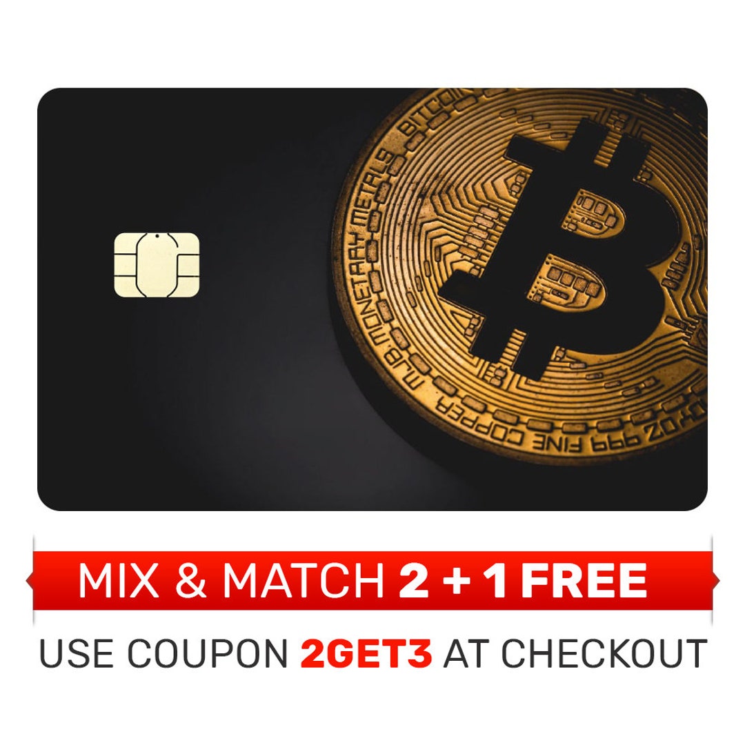 Credit Card Skin, Sticker, Cover - Bitcoin Card - Etsy Ireland