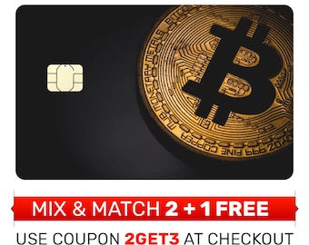 Credit Card Skin, Sticker, Cover - Bitcoin Card