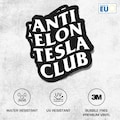 Anti ELON Tesla Club Sticker –Uv Proof, Water Proof, Car Sticker, Laptop Sticker, Laminated, Indoor & Outdoor product logo