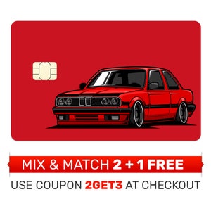 Kreditkartenhaut, Aufkleber, Aufkleber, Hülle, Ec-Kartenhülle - E30 Sports Car Tuning