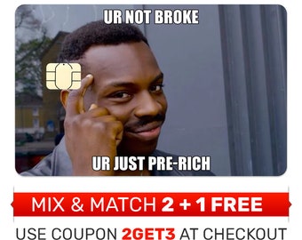 Cover per carta di credito pre-ricchi non al verde: divertente cover per carta di debito