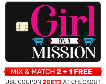 Carta di credito Skin, Adesivo, Copertina - Girl on a Mission