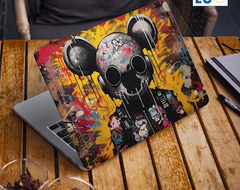 MacBook Pro, Air Laptop Skin Sticker Cover Wrap - Cyberpunk Mouse