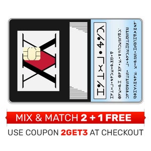 Credit Card Skin, Sticker, Cover, Debit Card Cover - Hunter X "HxH" License