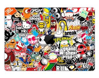 MacBook Pro, Air Laptop Skin Cover adesiva avvolgente - Stickerbomb, Bomba adesiva