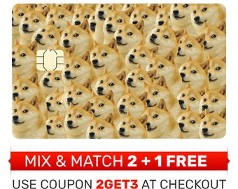 DOGE Much Wow Credit Card Skin: Fun Debit Card Cover
