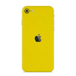 Glossy Yellow Skin for iPhone Skin Wrap Decal for iPhone 12 Pro Max, iPhone 12 Mini, iPhone 11 Pro Max, iPhone Xs, X, XR, 8 Plus, 7 Plus iPhone SE (2020)