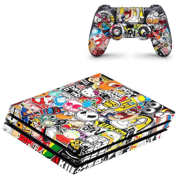 Vip2store® Skin Sticker Autocollant Ps4 Stickerbomb - Jeux vidéo